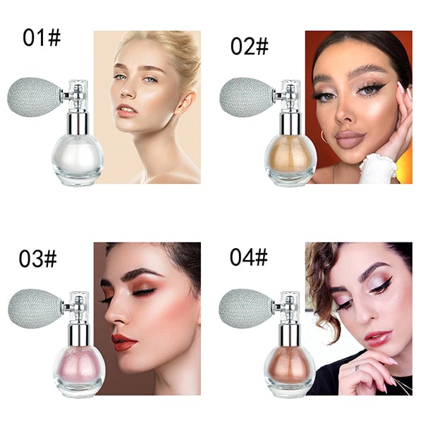 Shimmer colors 01 through 04